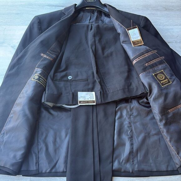 Pierre Laurant 2-Piece Suit black 46Sx41W‎ nwt - Picture 7 of 7